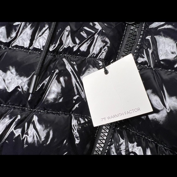 Calvin Klein Men’s Hood Puffer Jacket True Black XL Water- Resistant 7*F B46. - Picture 3 of 4